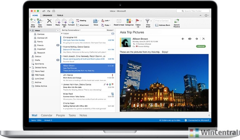 outlook 2016 for mac is having issues with the time zone